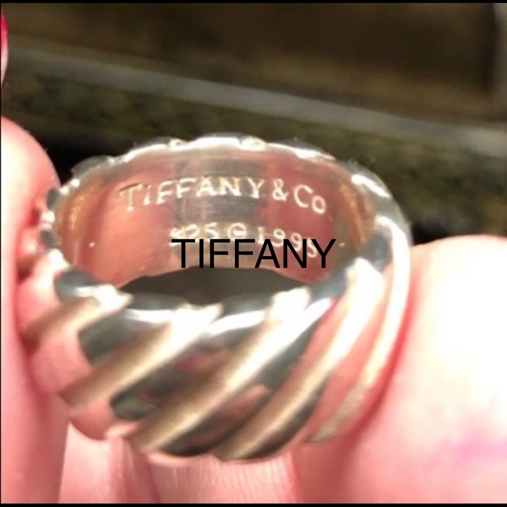 T I F F A N Y 925 SILVER  RING - Picture 2 of 7